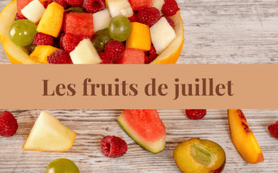 Fruits de saison de juillet
